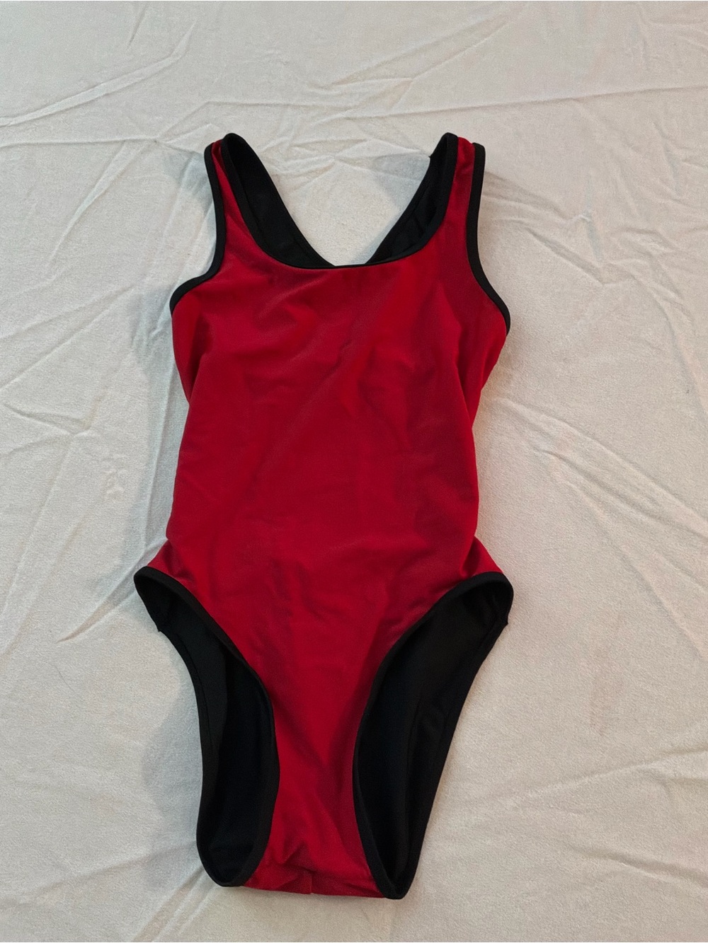******* TYR Red and Black One-Piece Swimsuit b4 *******